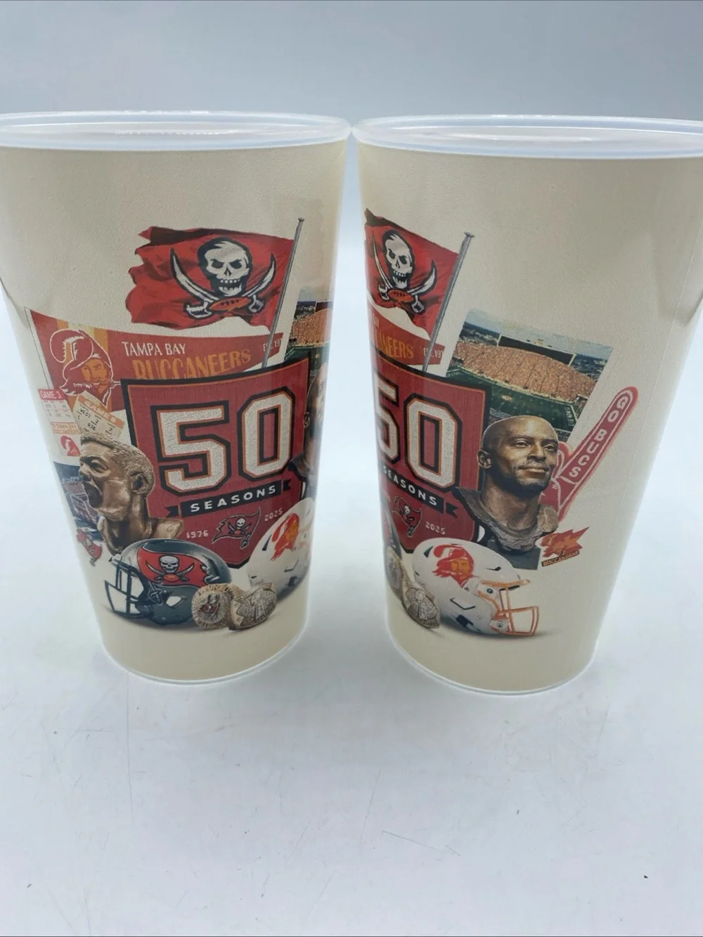 Bucs Cups 50 Seasons Of Buccaneers Tumblers Tampa Bay Buccaneers NFL Football 2
